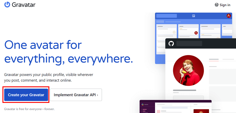 ลงชื่อเข้าใช้ Gravatar