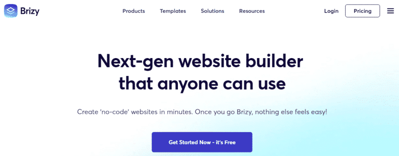 Brizy ปลั๊กอินตัวสร้างหน้า WordPress ที่ดีที่สุดฟรี