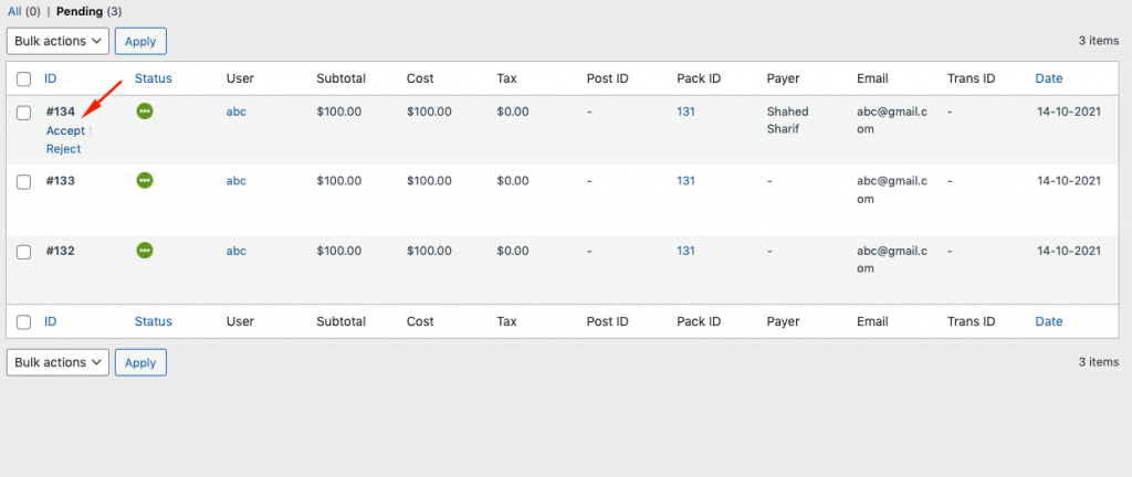 เกตเวย์การชำระเงิน PayPal_รายละเอียดธุรกรรม