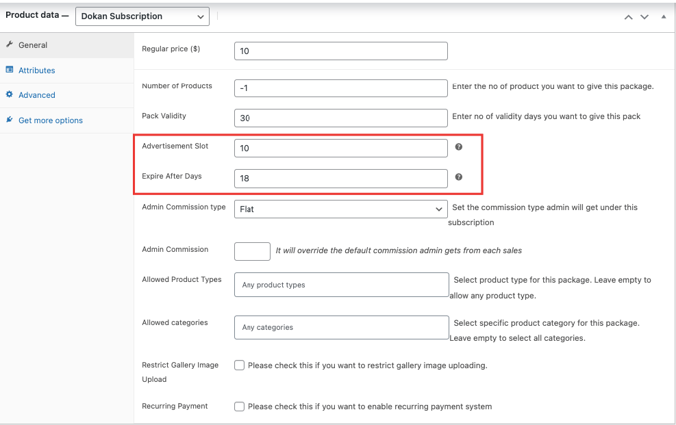 วิธีการลงโฆษณาใน Marketplace-Subscription slots