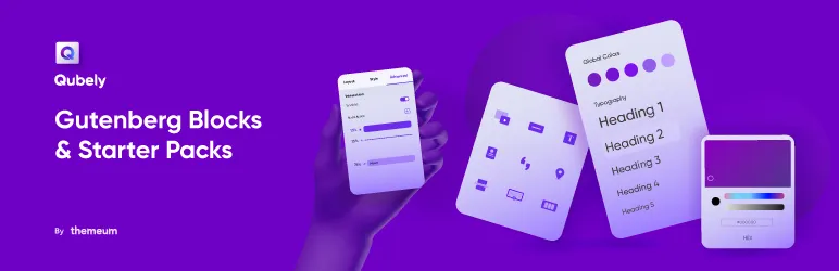 Qubely – Blocs Gutenberg avancés