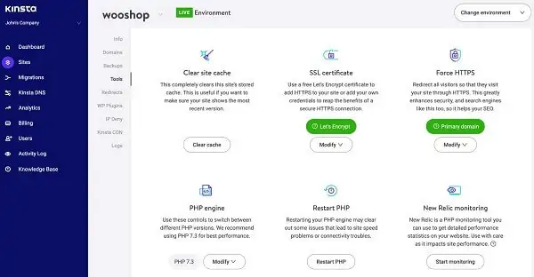 Kinsta managed WordPress