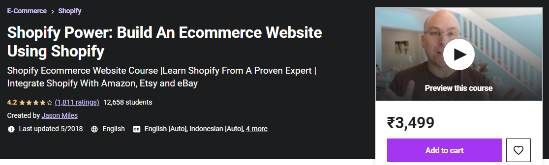 Udemy Shopify بالطبع