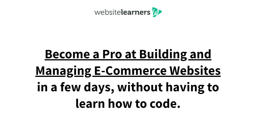 دورة التجارة الإلكترونية في WordPress من قبل Website Learners