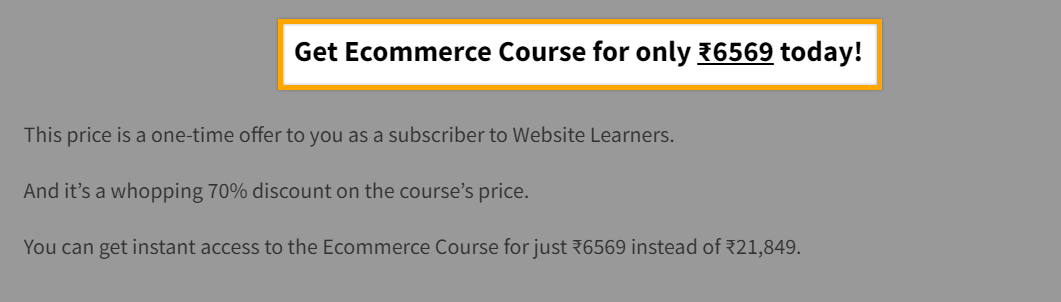 سعر دورة التجارة الإلكترونية في WordPress