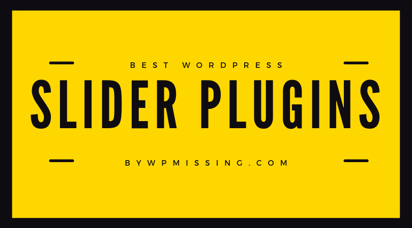 响应式移动友好型 WordPress 滑块插件
