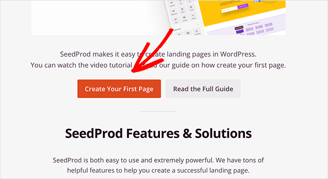 创建简单登陆页面 - SeedProd Create your first seedprod landing page