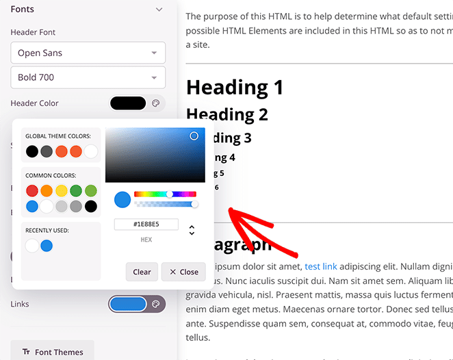 link a tema-WordPress personalizzati - SeedProd Customize your WordPress link colors