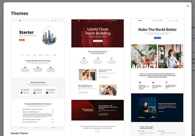 modelli-tema-WordPress premade - SeedProd wordpres theme templates seedprod
