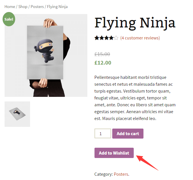 YITH قائمة الرغبات WooCommerce