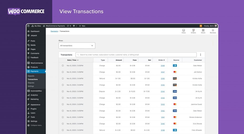 مدفوعات WooCommerce