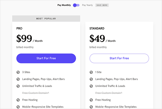 leadpages-prezzi - SeedProd LeadPages pricing