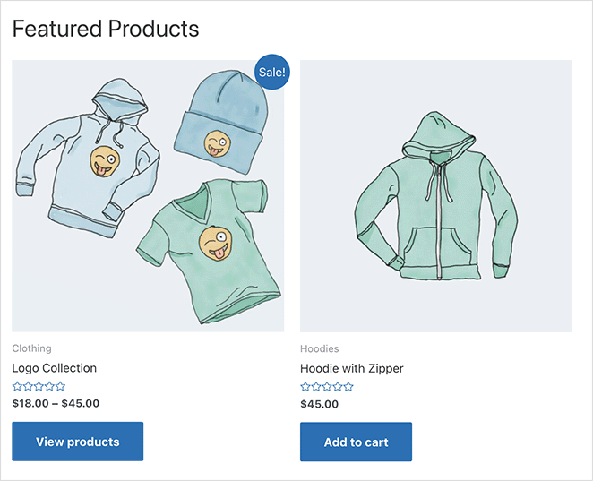 shortcode-prodotti-in primo piano - SeedProd featured products with custom woocommerce shortcode