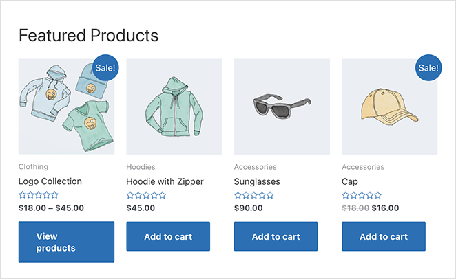 Featured-prouducts-woocommerce-shortcode - SeedProd Featured products with the woocommerce shortcode