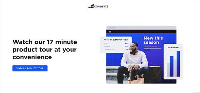 pagina di destinazione della generazione di lead bigcommerce - SeedProd BigCommerce lead generation landing page