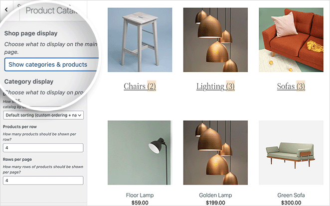 woocommerce-toko-produk-dan-kategori - SeedProd show products and categories on woocommerce shop page