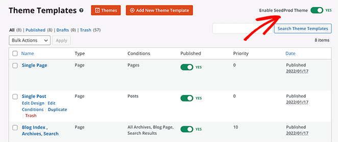 aktifkan-seedprod-theme-1 - SeedProd enable seedprod theme