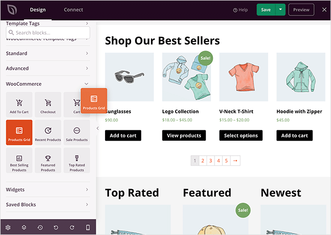 woocommerce-shop-page-product-grid-SeedProd wooCommerce store builder