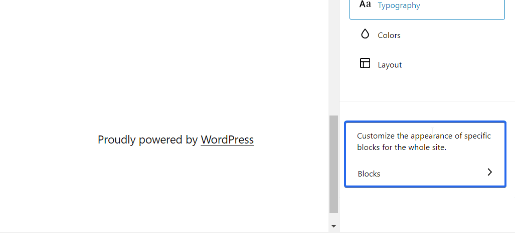 個々のブロック設定を構成する