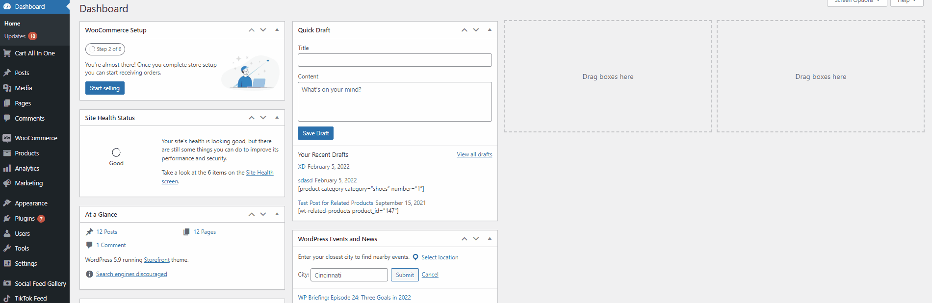 crea mini carrello woocommerce - funzioni php