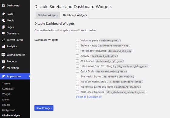 sembunyikan-widget-di-woocommerce