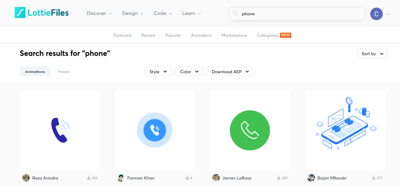 نتائج البحث عن "الهاتف" على LottieFiles.