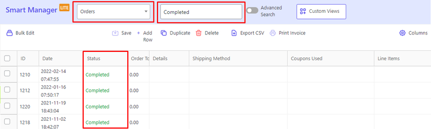 elimina-woocommerce-ordini