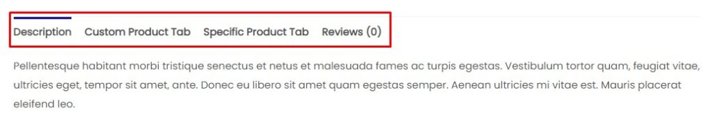 สั่งซื้อแท็บผลิตภัณฑ์ WooCommerce ใหม่