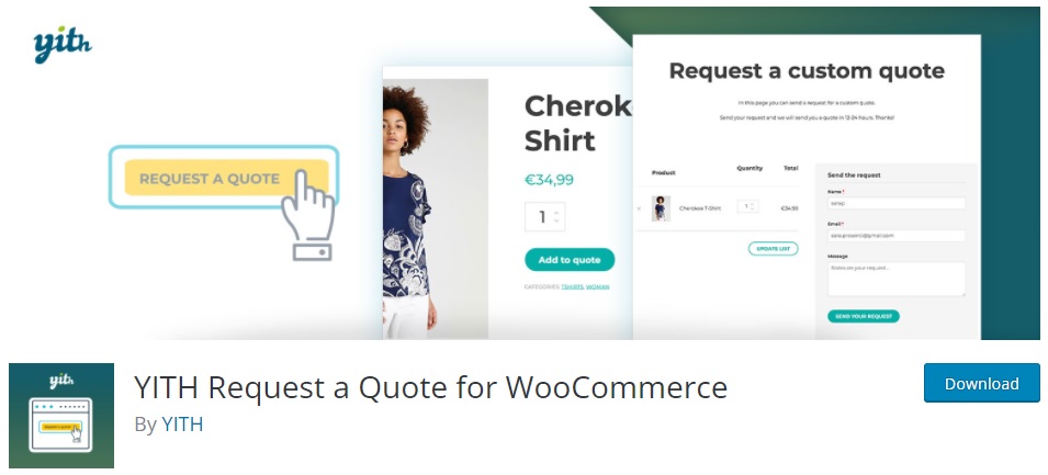 yith woocommerce solicitar plugins de cotação