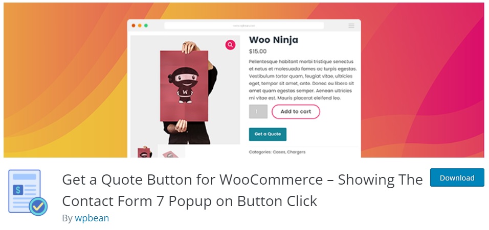 obter um botão de cotação para woocommerce woocommerce solicitar um plugin de cotação