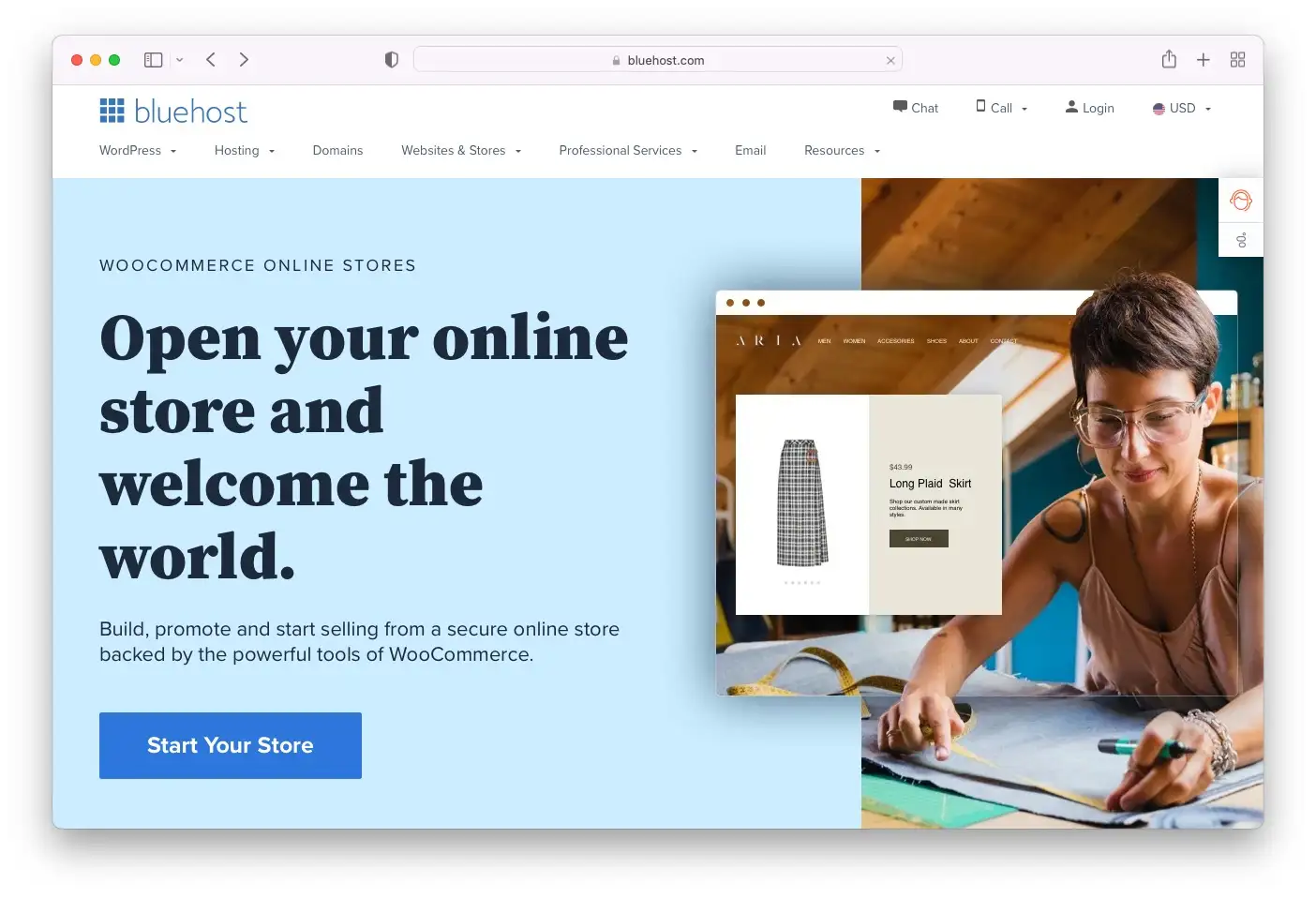 Platform e-niaga murah: WooCommerce + Bluehost