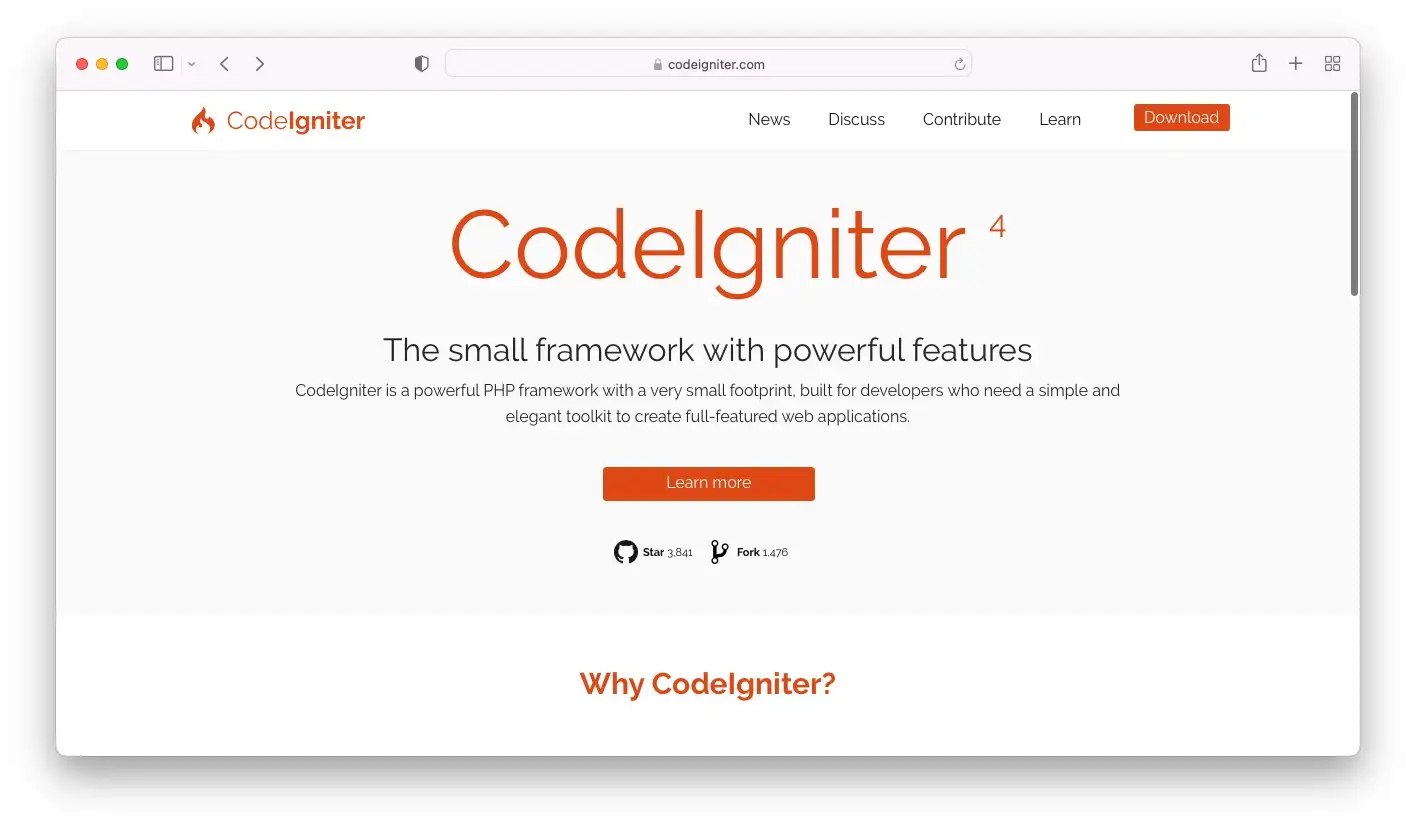 PHPフレームワーク：CodeIgniter