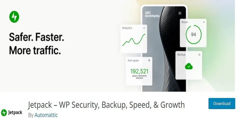 Jetpack - WP Security ، النسخ الاحتياطي ، - السرعة ، - & - النمو - أفضل - مجاني - WordPress - Instagram - الإضافات