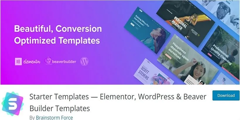 Starter-Templates-Elementor ، -WordPress - & - Beaver-Builder-TemplBest-Free-WordPress-Design-Plugins-for-Designersates-