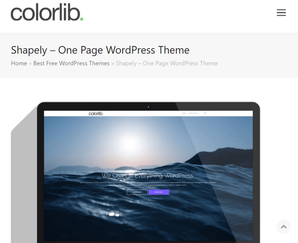 Los 10 mejores temas de WordPress para sitios web personales (temas gratuitos) 9 Shapely WordPress Theme