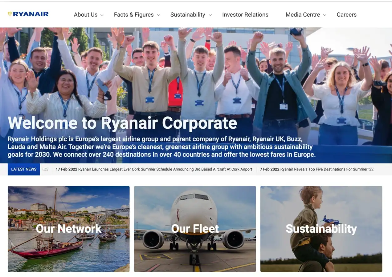Caratteri professionali Ryanair