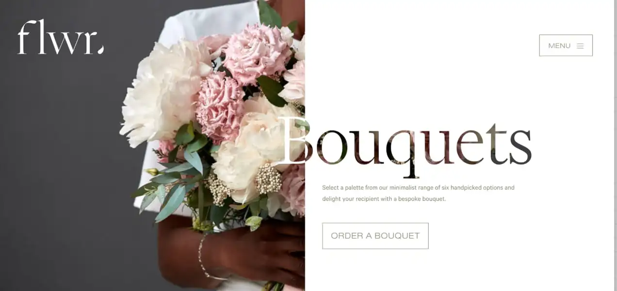 font flor sulla loro homepage