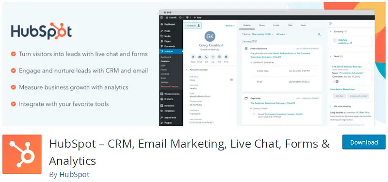 Plug-in HubSpot