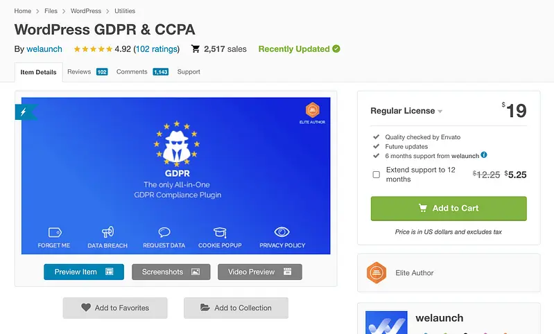 WordPress GDPR＆CCPAプラグイン