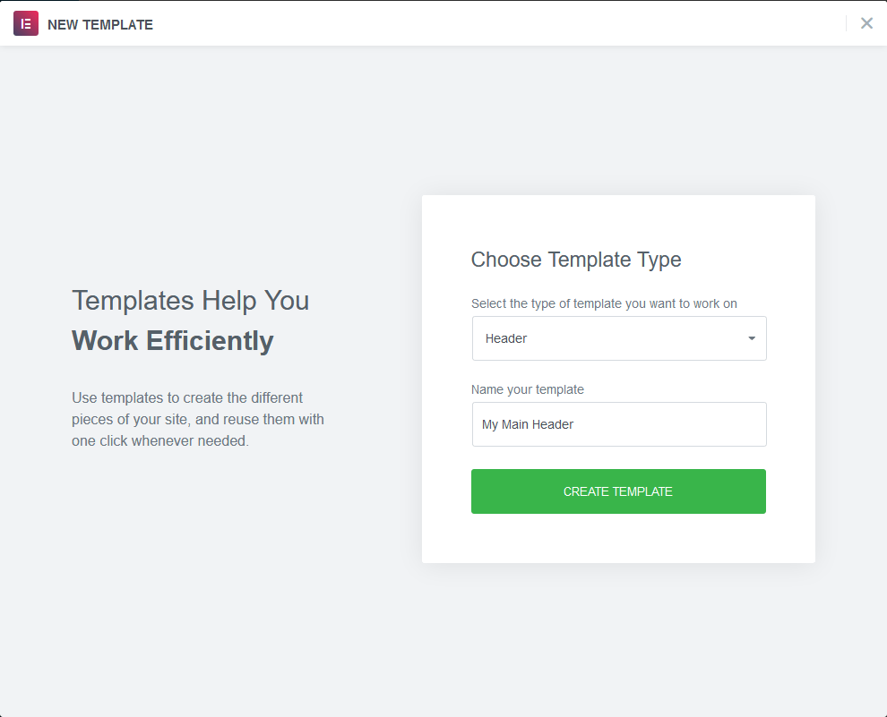 Haciendo las plantillas Sticky Header en Elementor