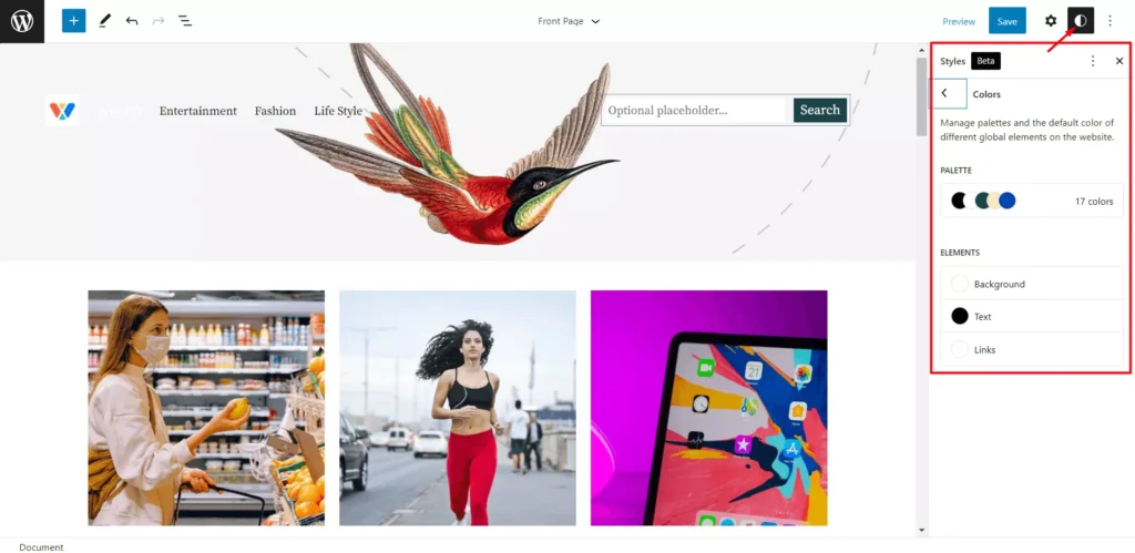 Padrões de bloco do WordPress e estilos globais em Twenty Twenty Two Theme 10 Global Colors