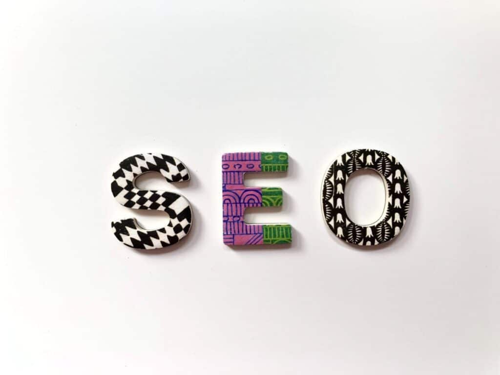 Fondo de pantalla de texto SEO