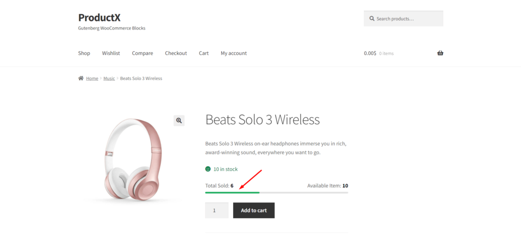 ProductX5用のストックプログレスバーアドオンの紹介 Stock Progress Bar on Simple Product