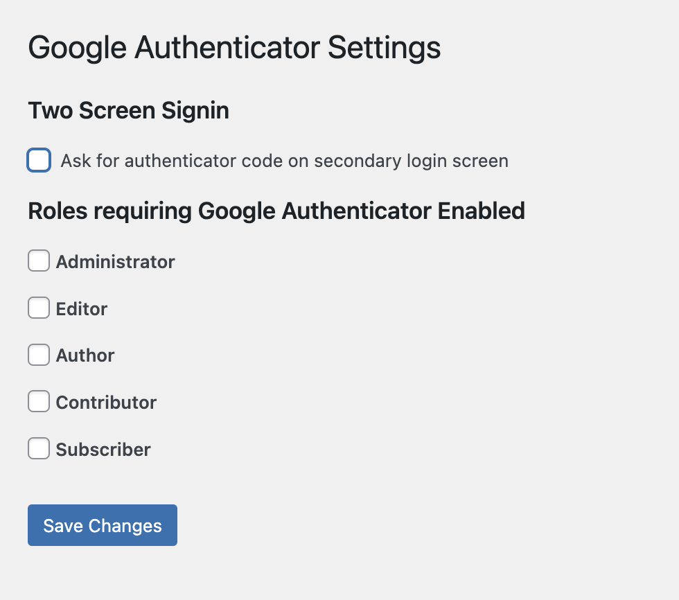 Mengonfigurasi plugin Google authenticator