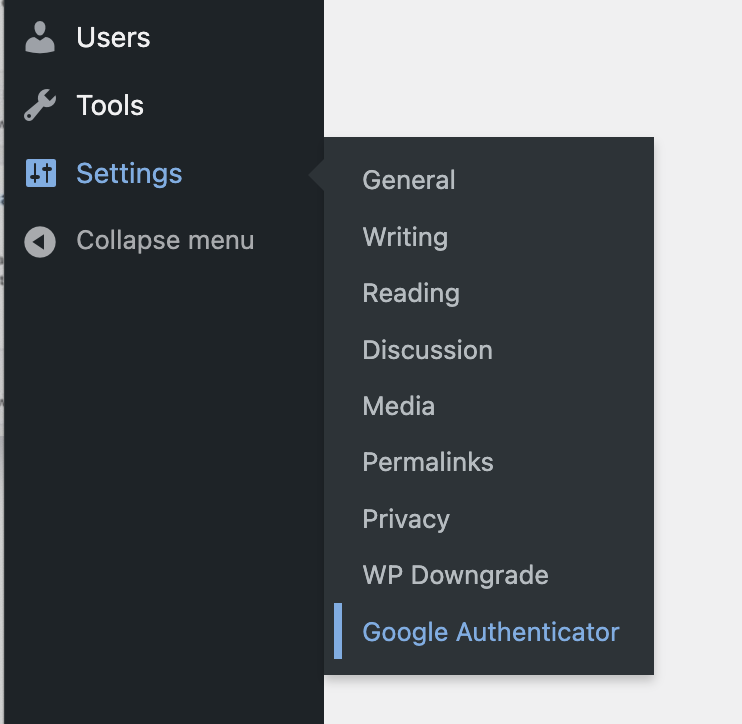 Plugin autentikator Google dipasang di WordPress