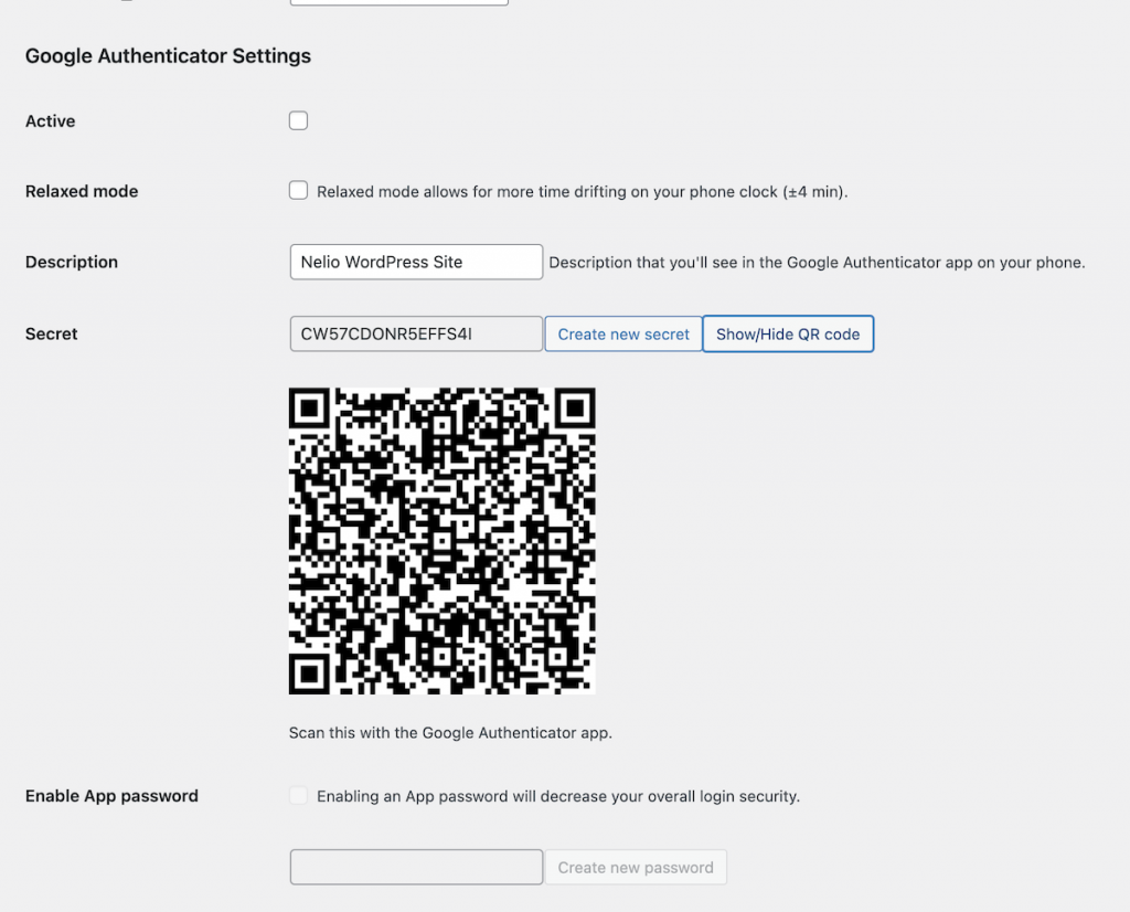 Menambahkan 2FA dengan Google Authenticator