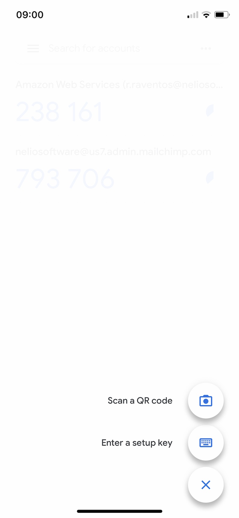 Pindai kode QR di Google Authenticator