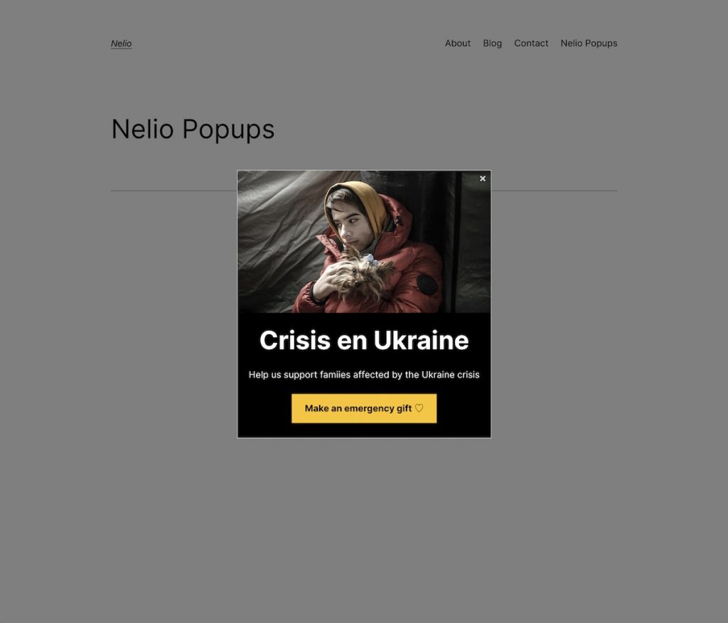 Visualisasi popup yang dibuat dengan menyalin salah satu dari Komite Penyelamatan Internasional