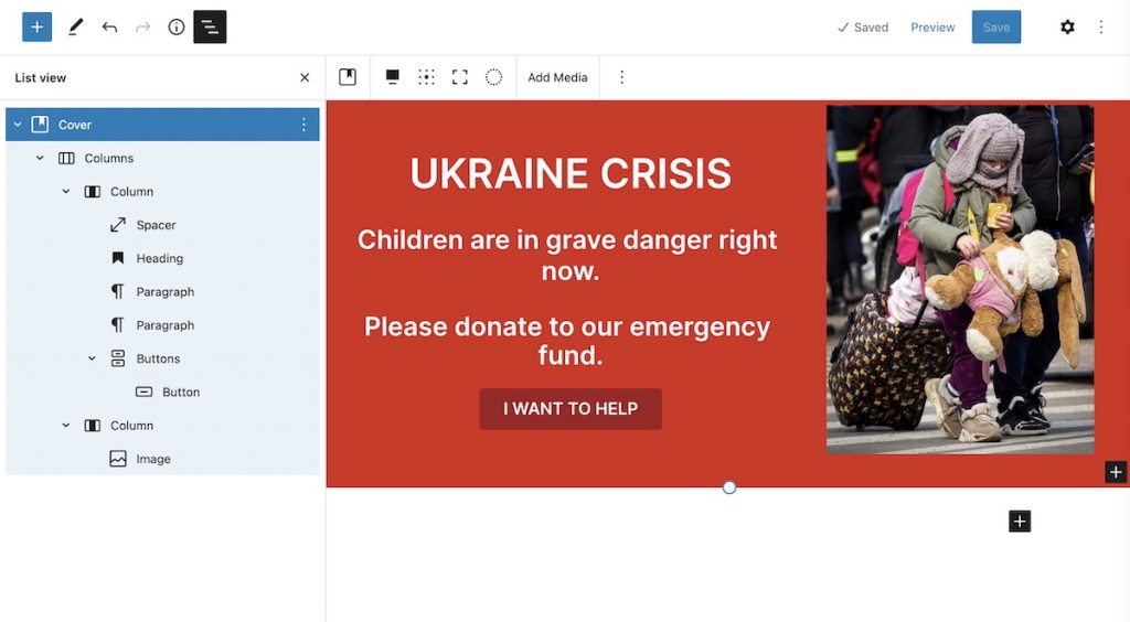 Membuat salinan popup Save The Children