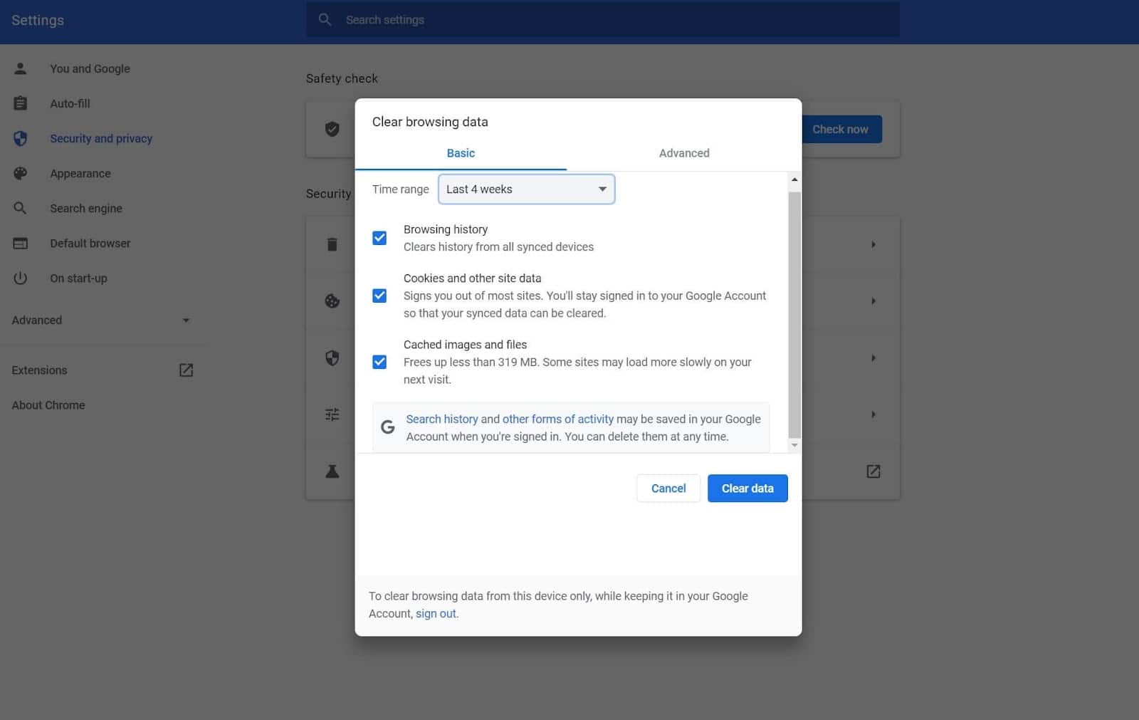 كيفية مسح محفوظات الاستعراض على Google Chrome